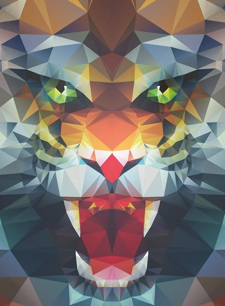 Puzzle Leul Polygon