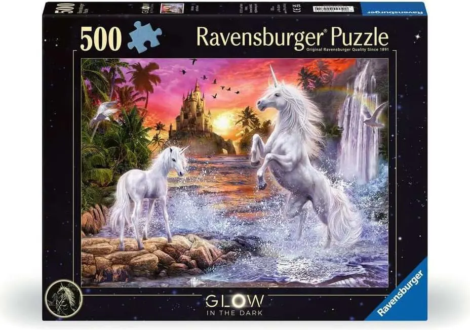 Puzzle Unicorns by river