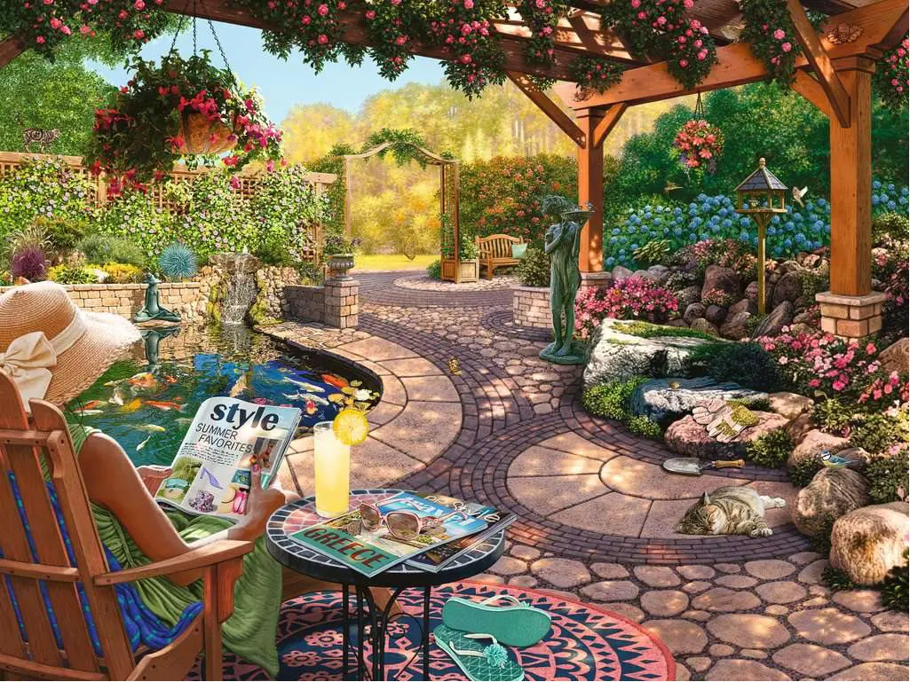 Puzzle Beautiful backyard 750