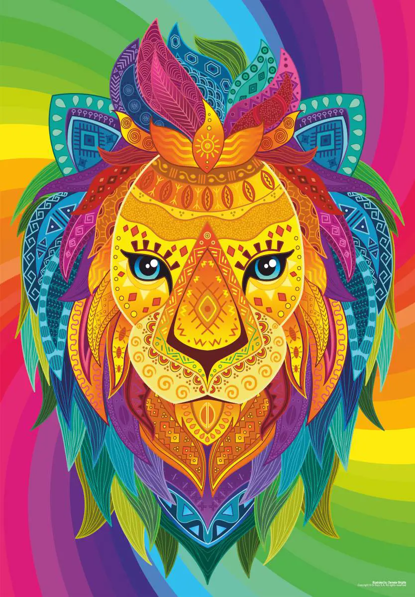 Puzzle Abstract Lion