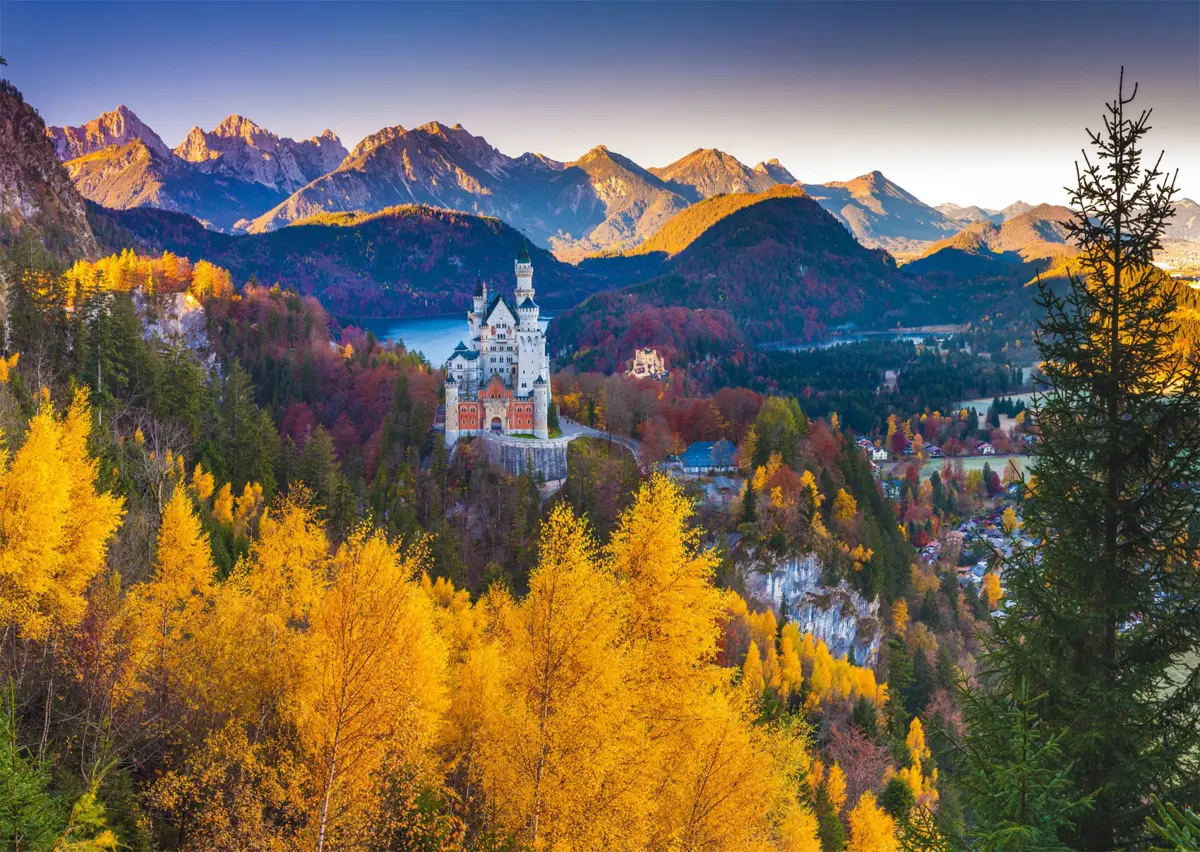 Puzzle Neuschwanstein de toamnă