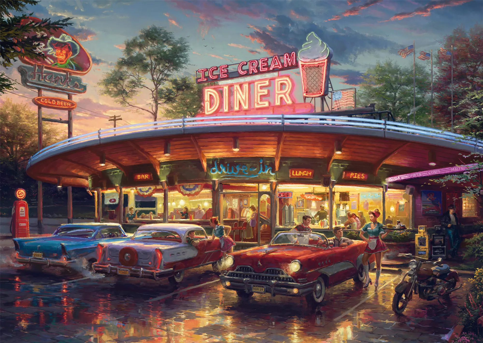 Puzzle Zmes Cota: Americká reštaurácia