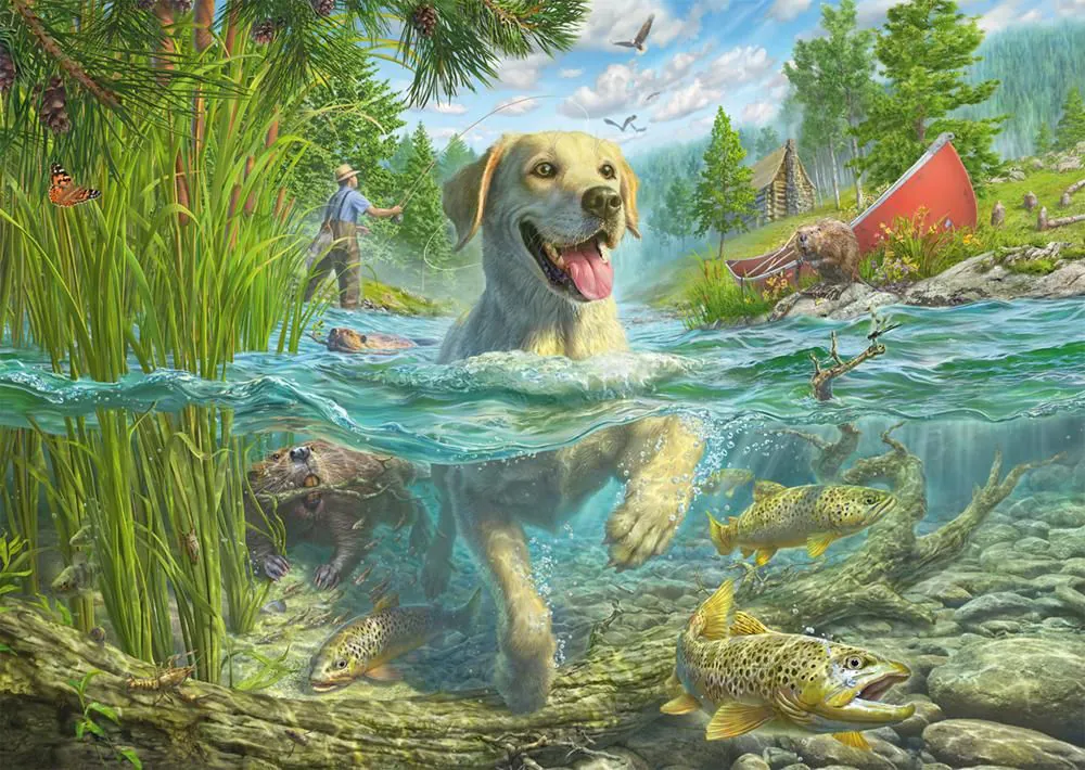 Puzzle Fredrickson: Lov labradorov