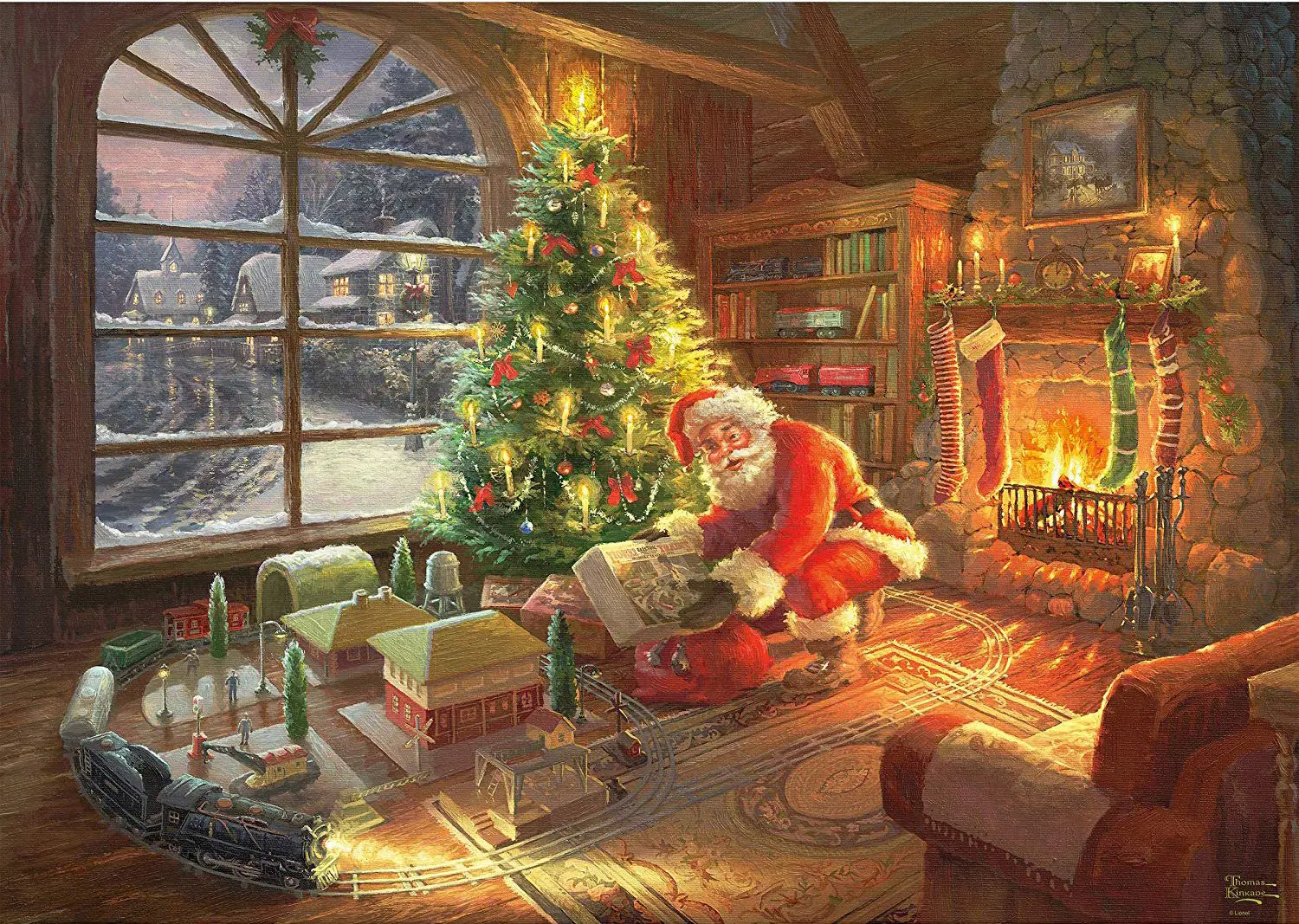 Puzzle Thomas Kinkade: Santa Claus
