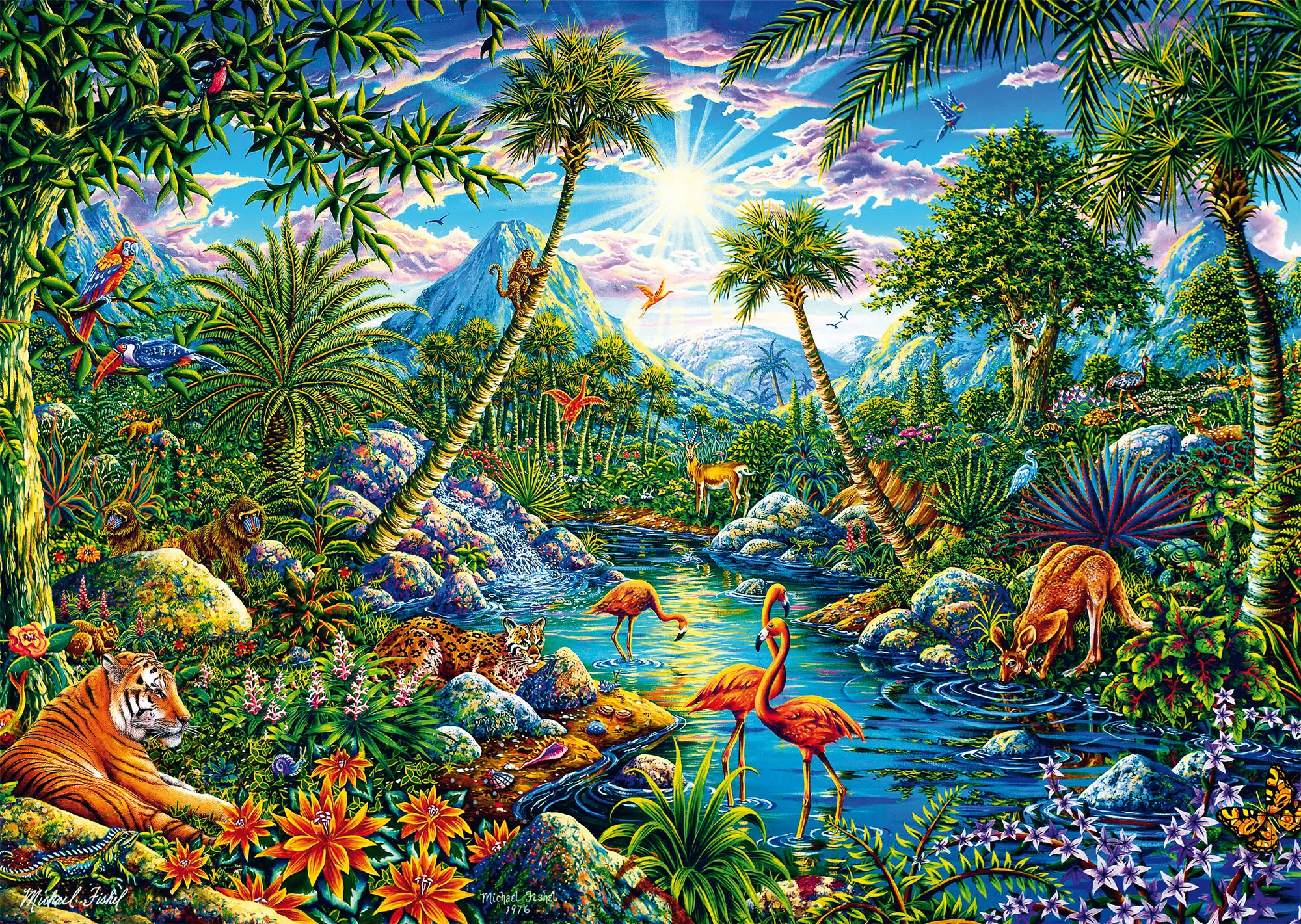 Puzzle Michael Fishel: Rajský ostrov