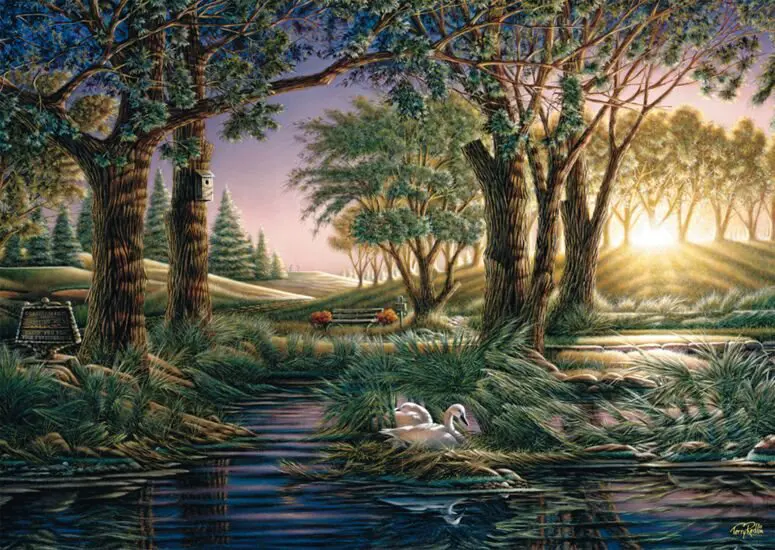 Puzzle Morning Magic at the Lake