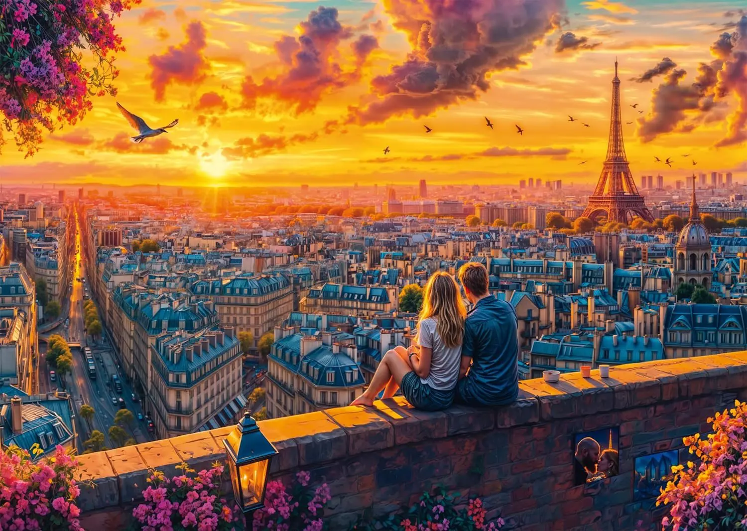 Puzzle Pařížské střešní šepoty