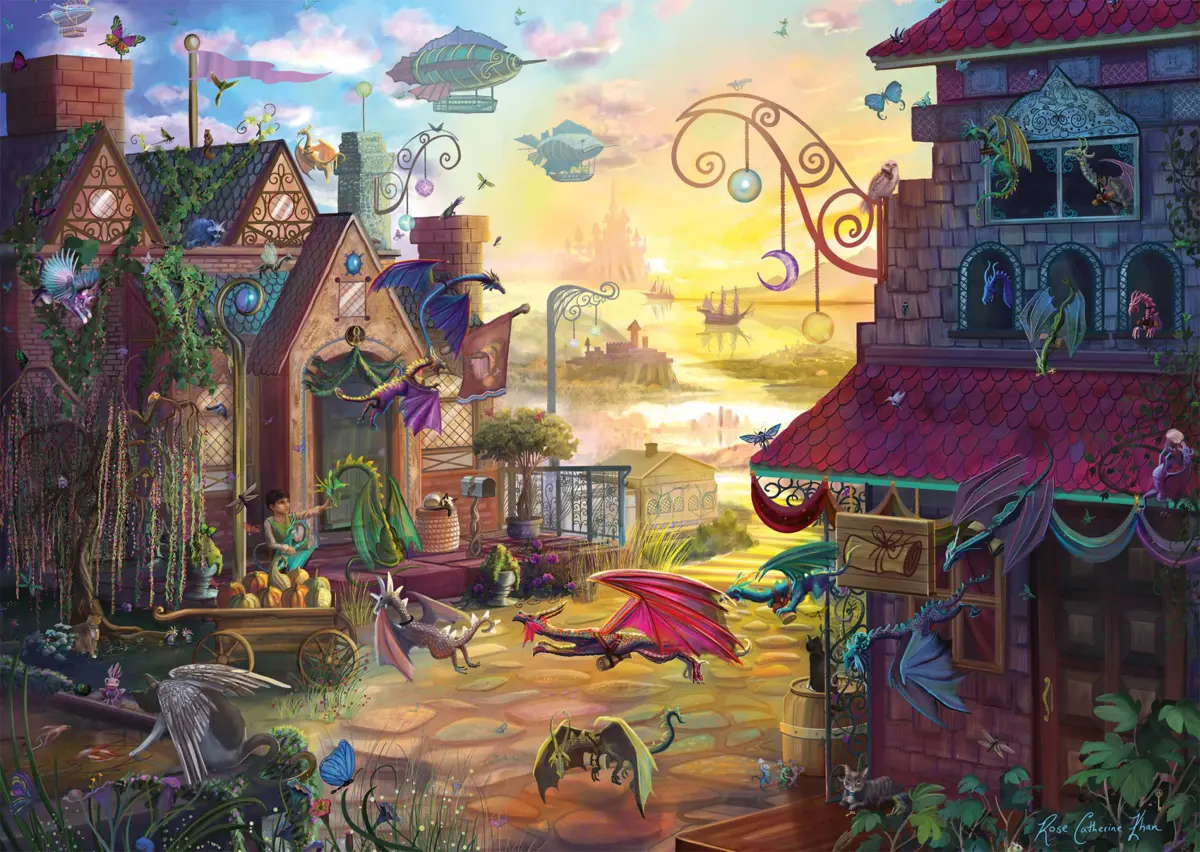Puzzle Rose Cat Khan: Dračia pošta