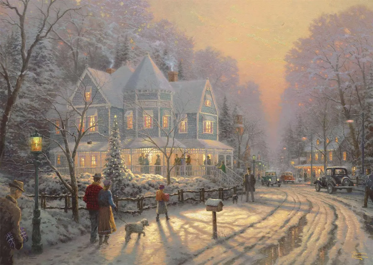 Puzzle Thomas Kinkade: A Holiday Gathering
