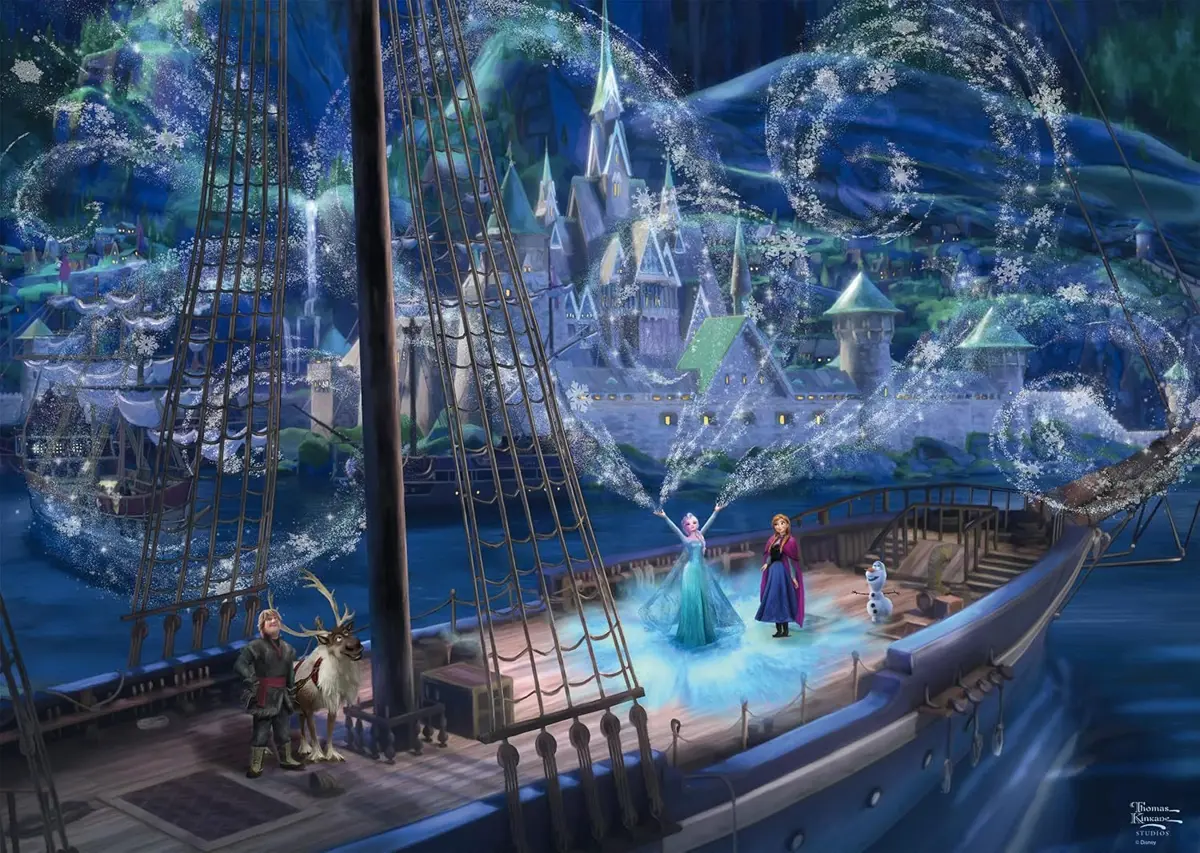 Puzzle Thomas Kinkade: Disney: Frozen