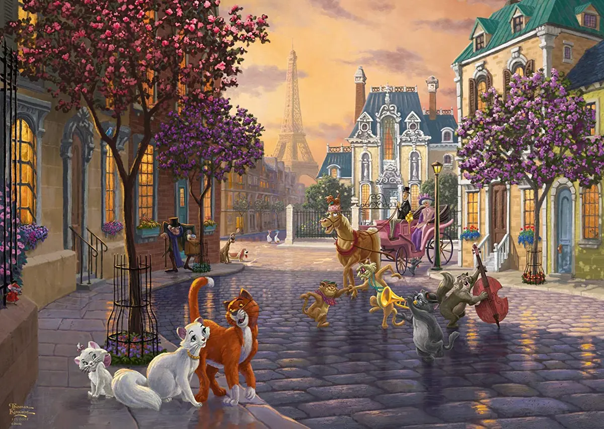 Puzzle Thomas Kinkade: Disney - Aristokratky