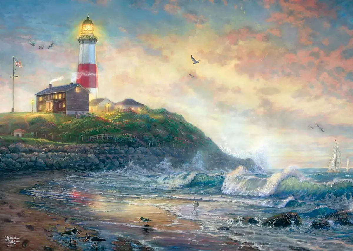 Puzzle Thomas Kinkade: Maják nádeje