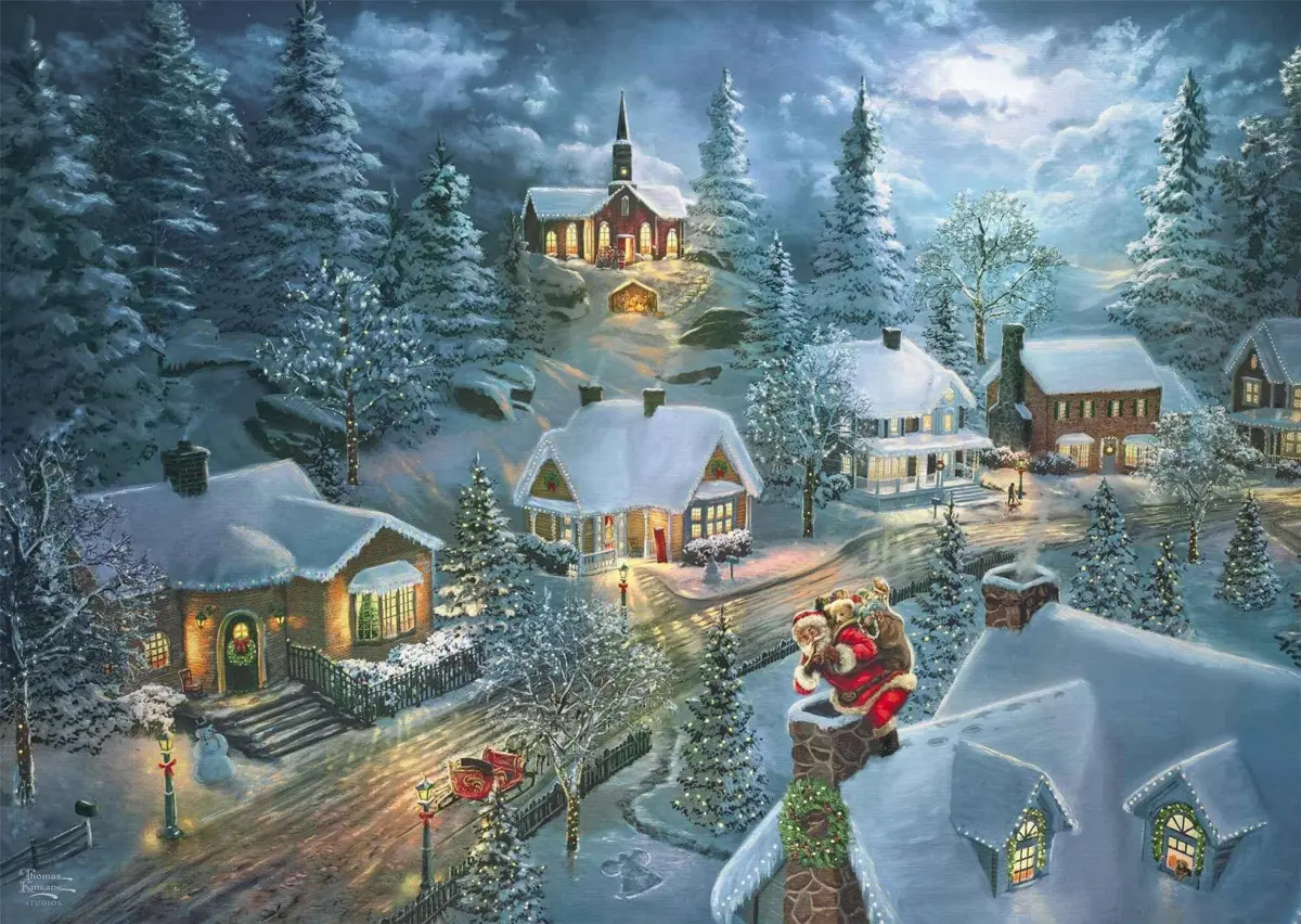 Puzzle Thomas Kinkade: Santa’s Silent Night