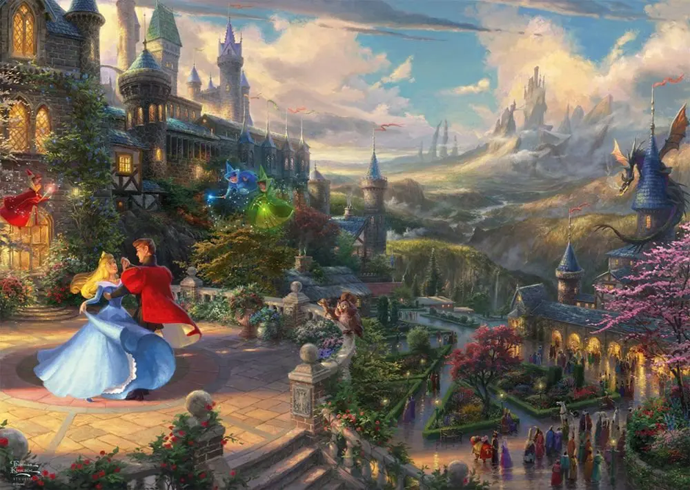 Puzzle Thomas Kinkade: Šípková Ruženka
