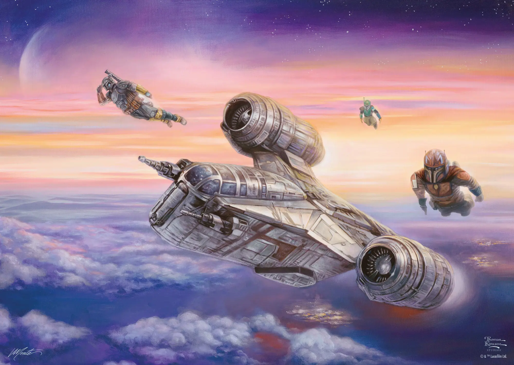 Puzzle Thomas Kinkade: The Mandalorian, The Escort