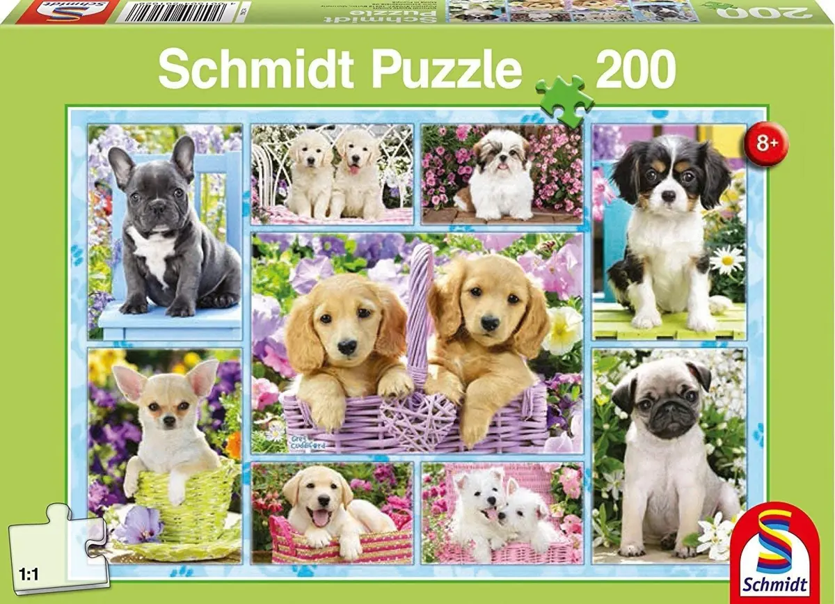 Puzzle Kutyakölykök kollázsa