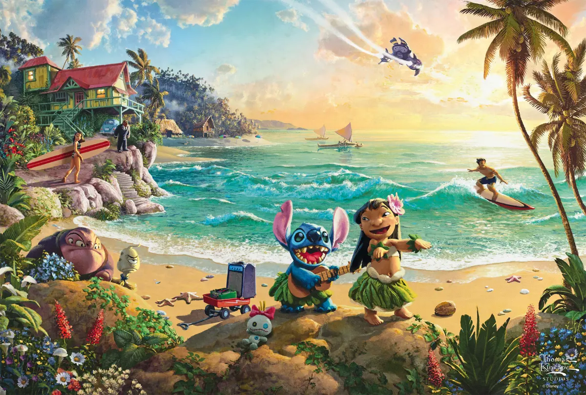 Puzzle Thomas Kinkade: Lilo & Stitch