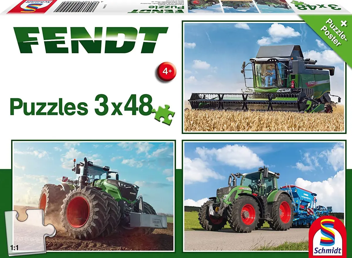 Puzzle Traktor Fendt 3x48
