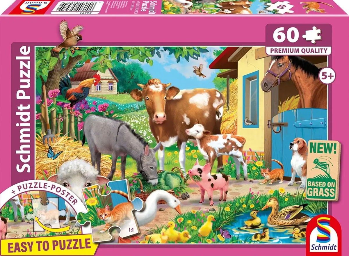 Puzzle Farm animals