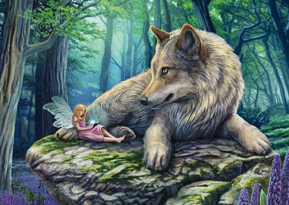 Puzzle Vlk a škriatok