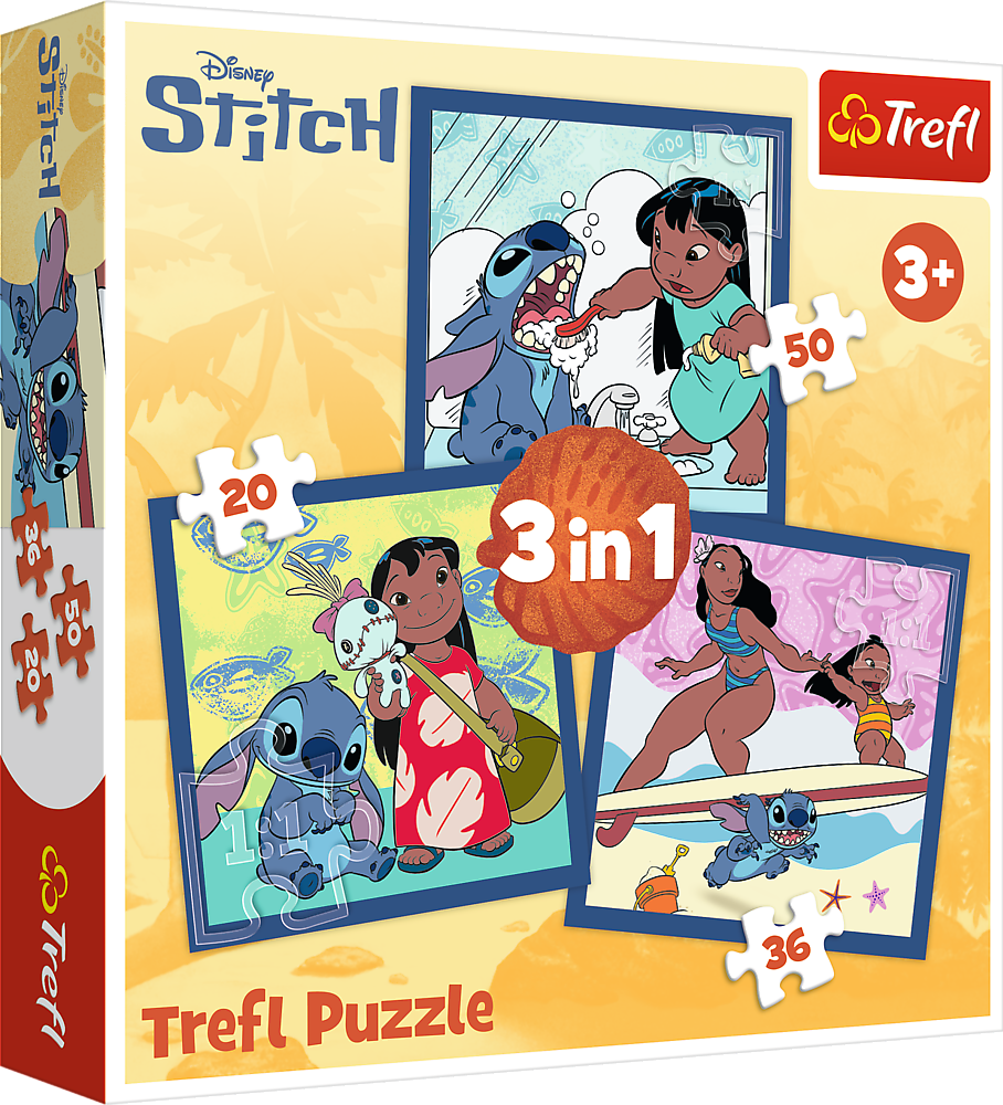 Puzzle 3v1 Zeit mit Stitch
