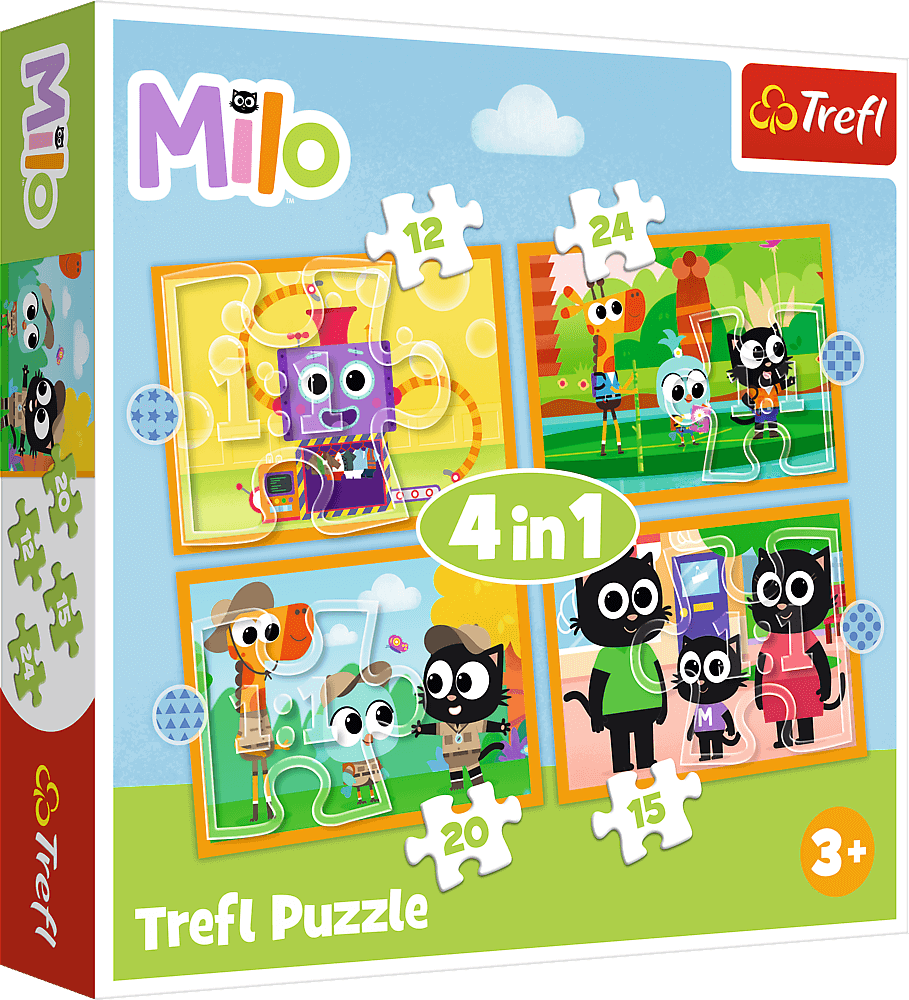 Puzzle 4 gegen 1 Milo