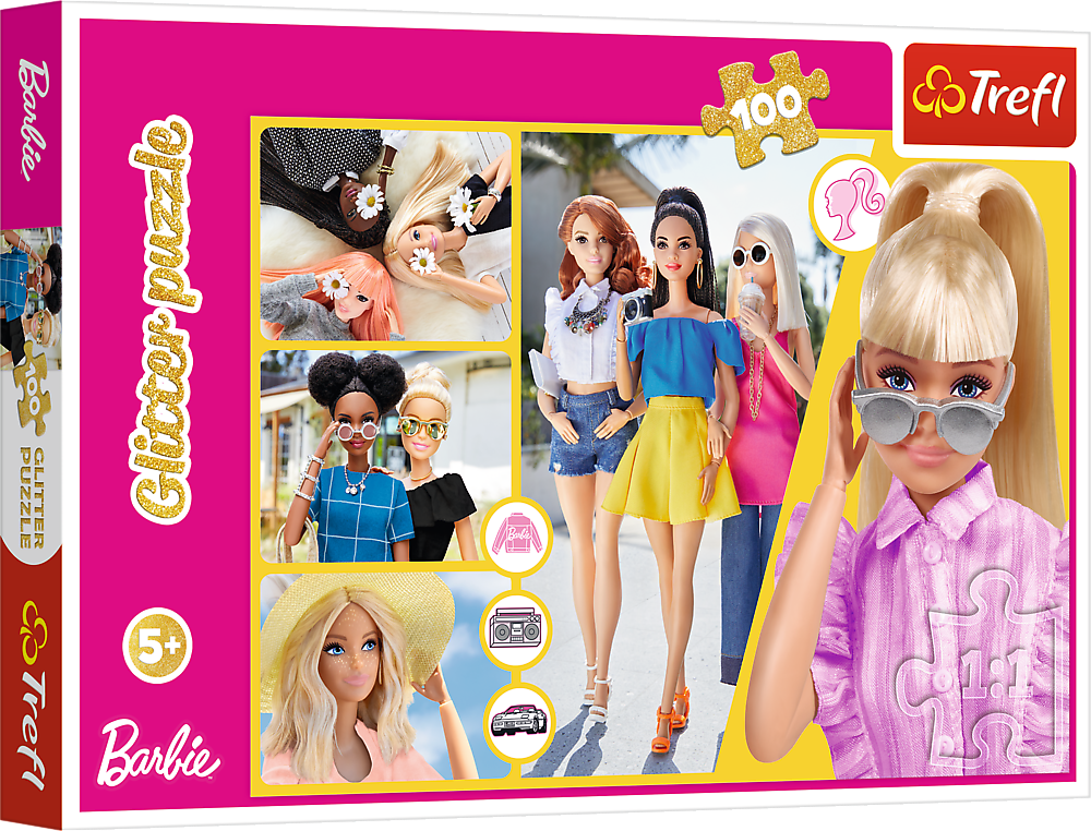 Puzzle Csillogó Barbie