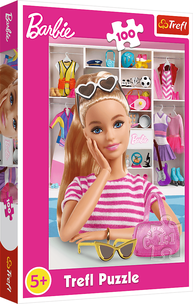 Puzzle Faceți cunoștință cu Barbie, 100 Număr piese
