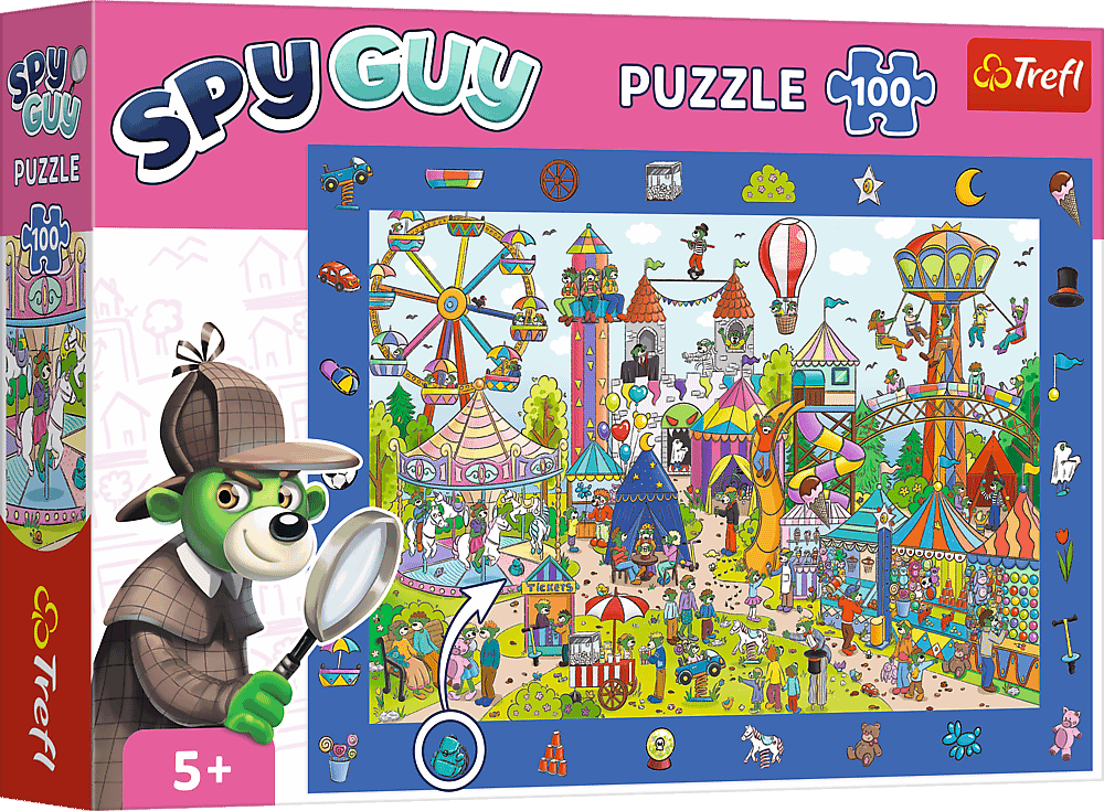 Puzzle Parcul de distracții Spy Guy