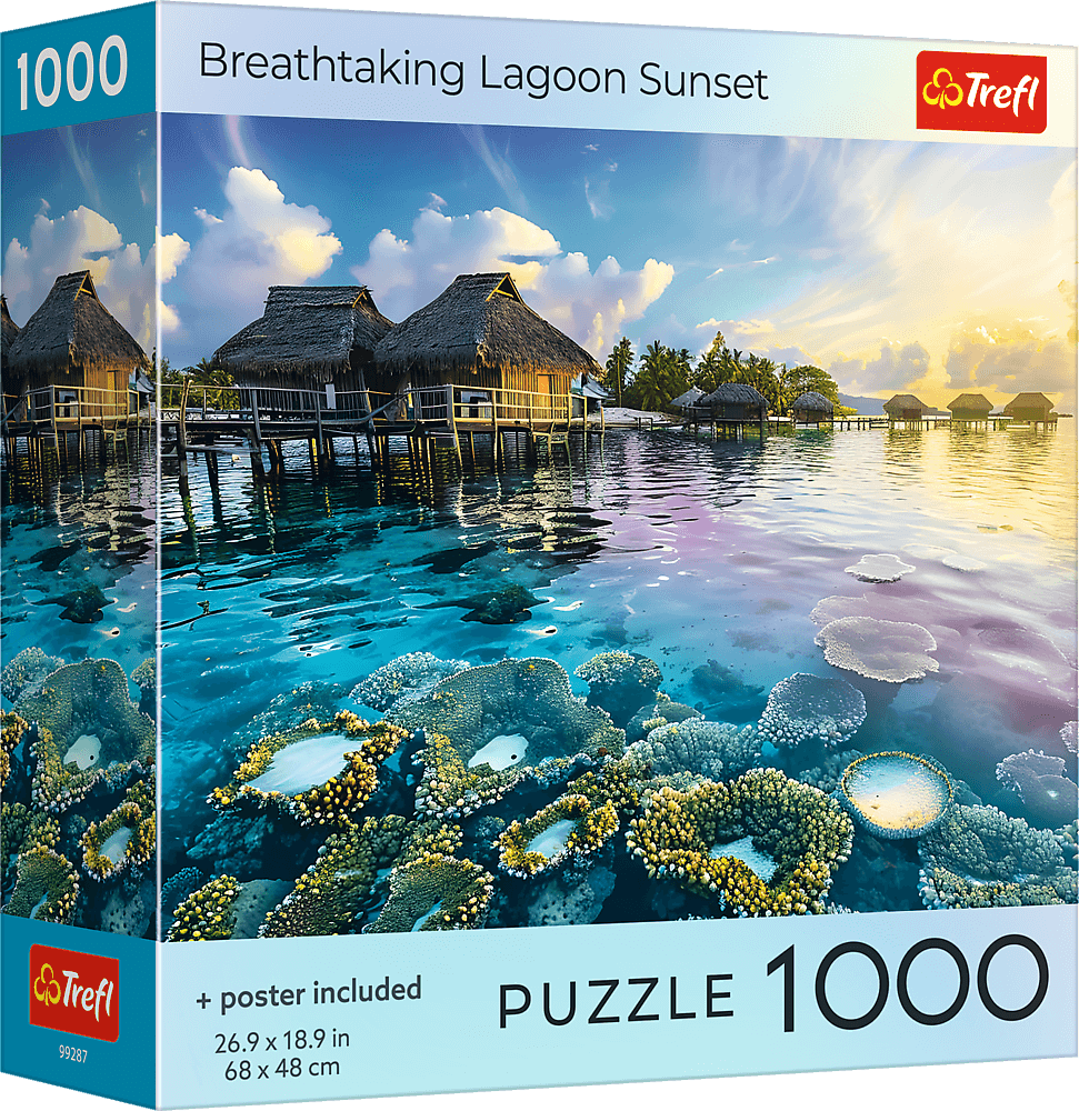 Puzzle Apus de soare uluitor în lagună