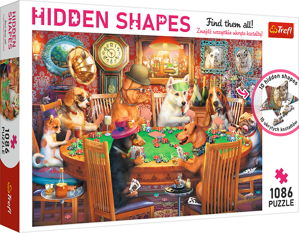 Puzzle Hidden shapes: Games night