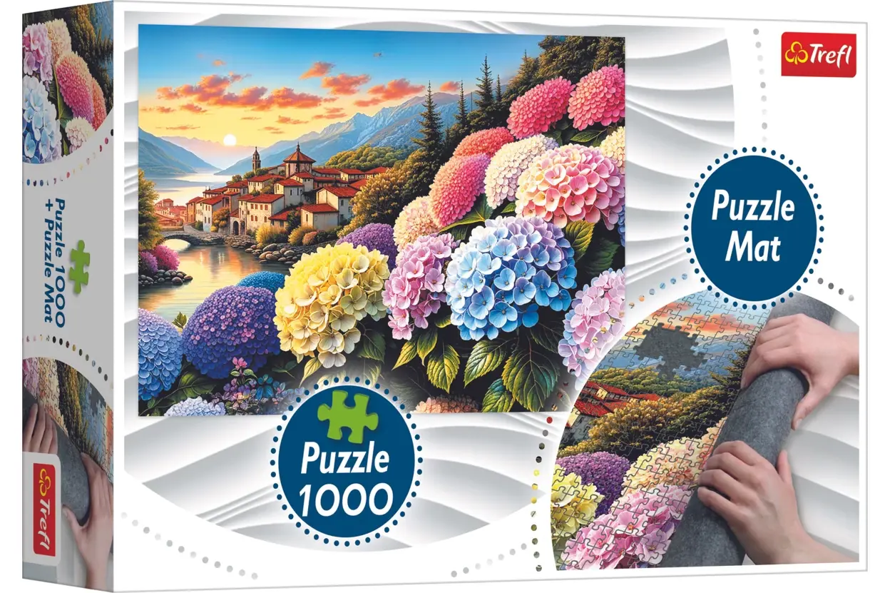 Puzzle Bajkowy świat hortensji