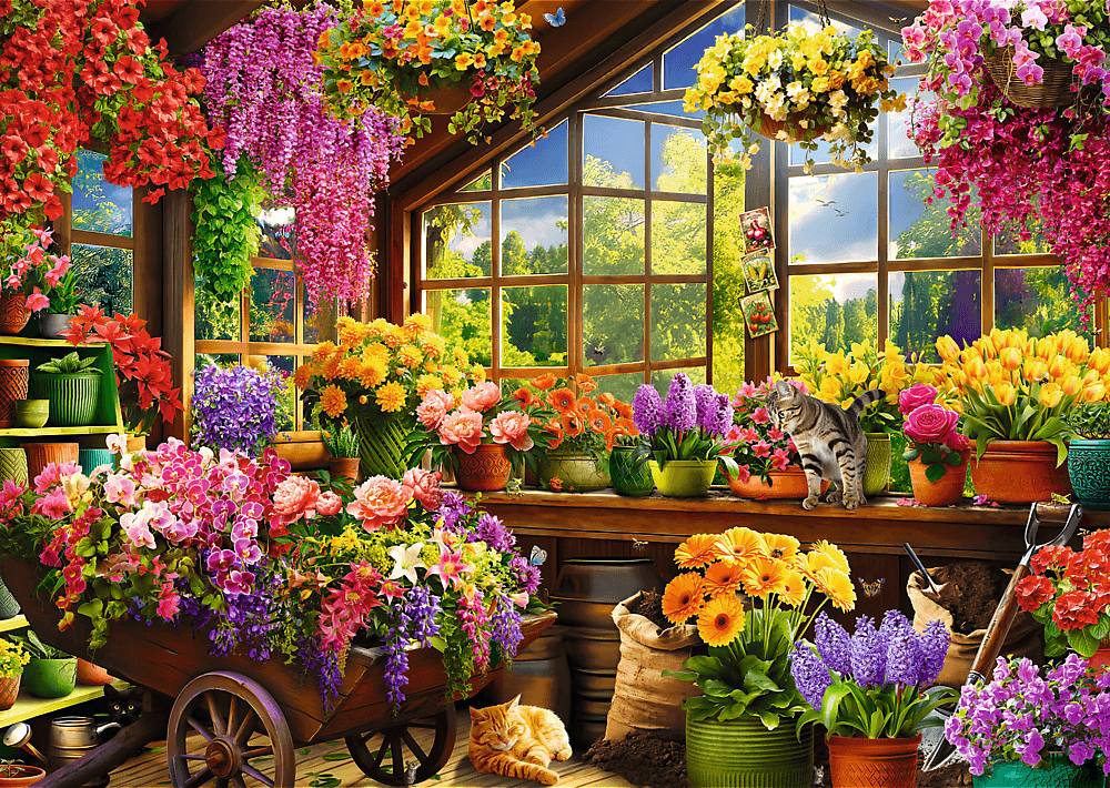 Puzzle Premium Plus: Vorbereitung auf den Frühling