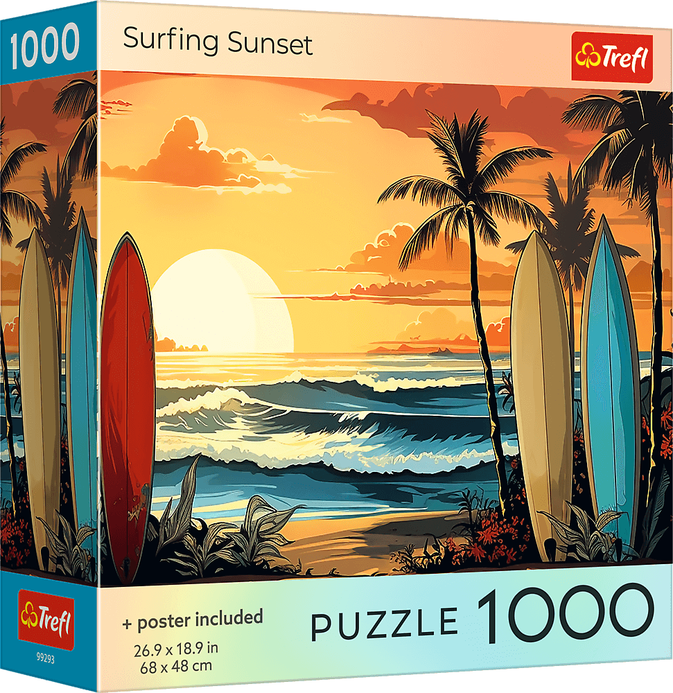 Puzzle Coucher de soleil sur le surf