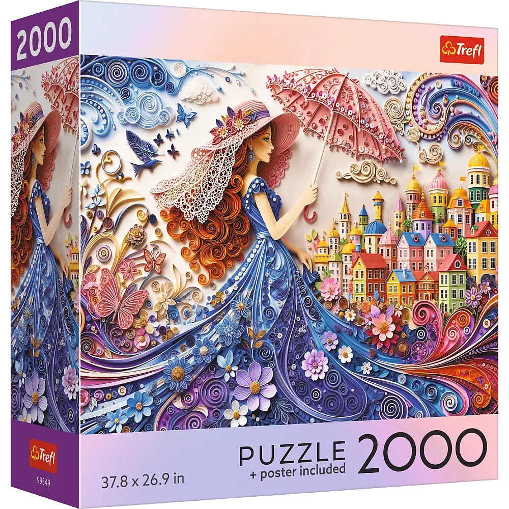 Puzzle Colecția SUA: Doamna cu umbrela de soare