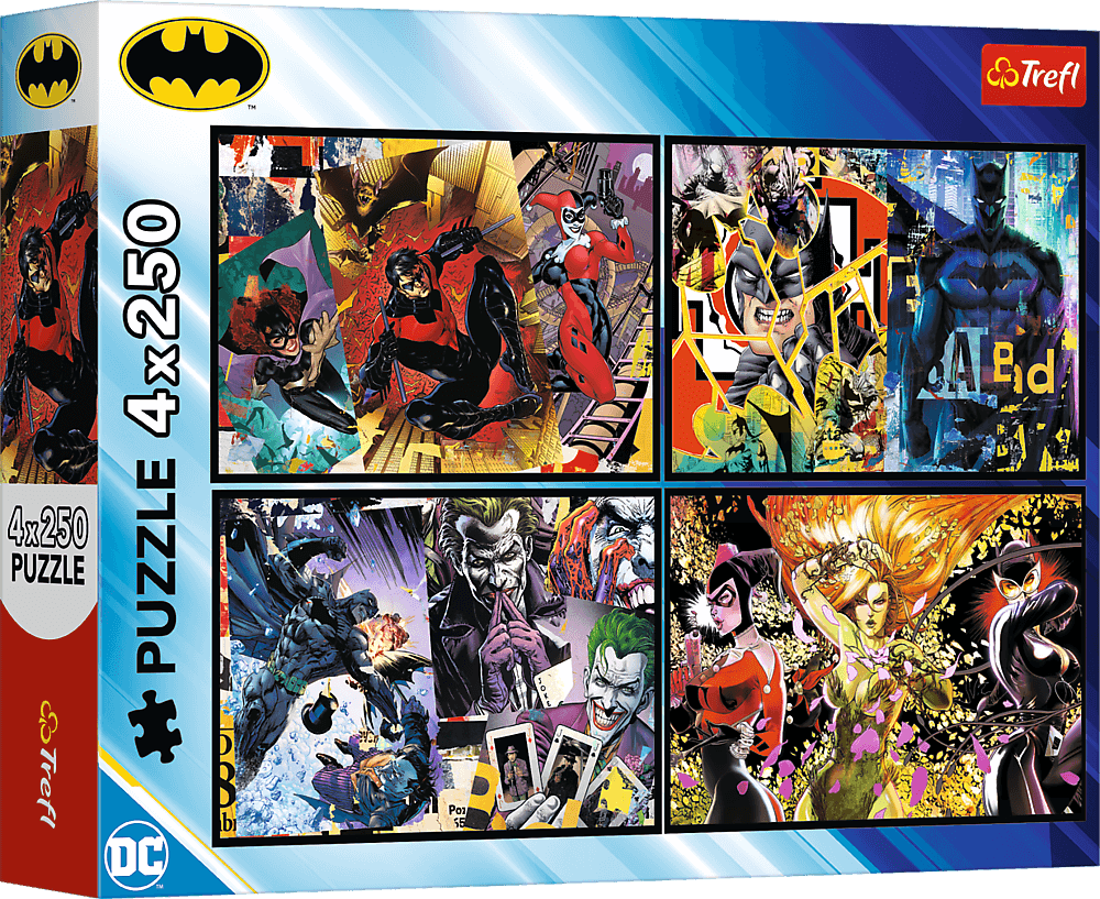Puzzle 4x250 Batman in action