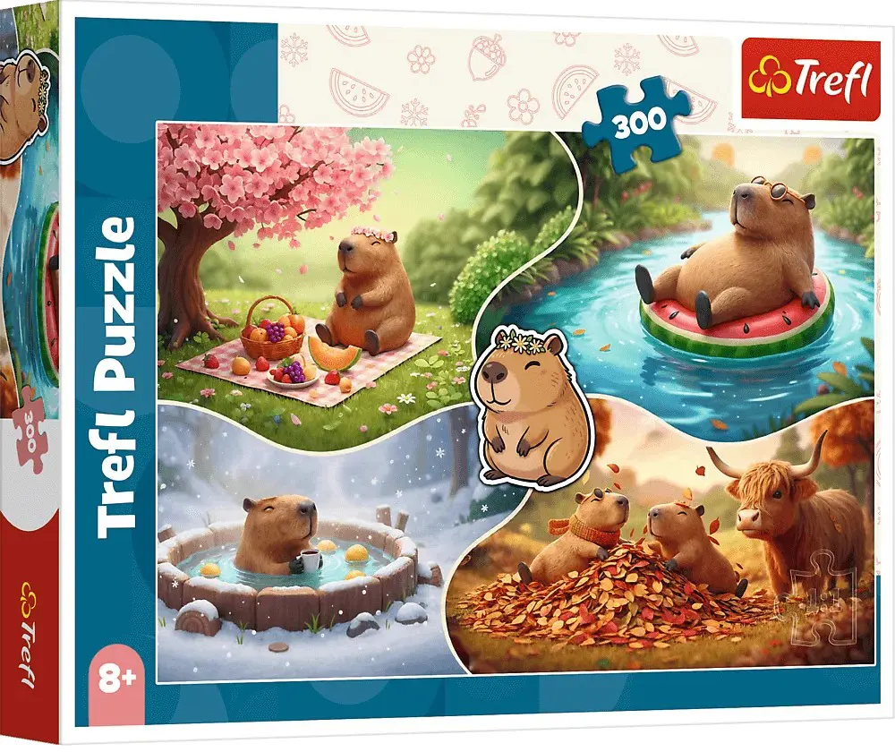 Puzzle Vier seizoenen met Capibara's