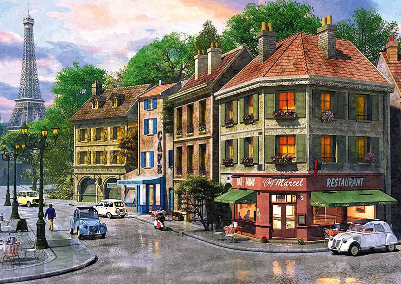 Puzzle Dominic Davison: Rue à Paris