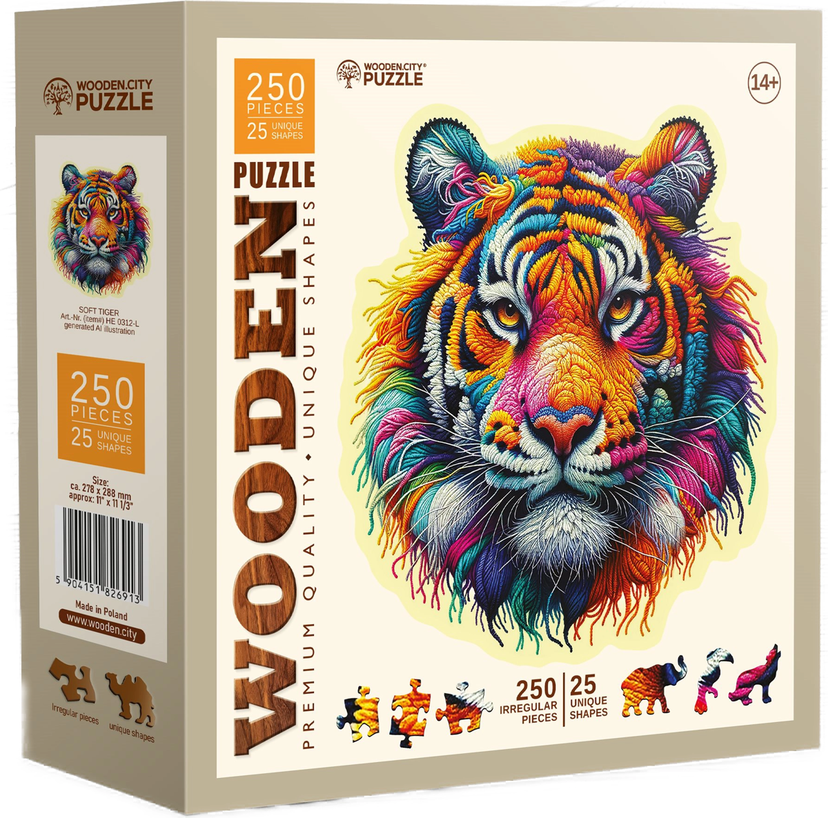 Puzzle Mäkký tiger