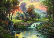 Puzzle Kinkade: Cottage by the stream