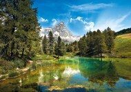 Puzzle Matterhorn en el espejo del lago azul