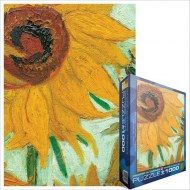 Puzzle Vincent van Gogh: Vaas met zonnebloemen - detail