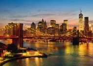 Puzzle New York az este fényeiben, USA 