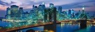Puzzle Brooklyn híd az éjszakában, New York - Panoráma