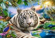 Puzzle Fehér tigris a természetben