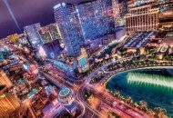 Puzzle Las Vegas az éjszaka fényeiben - Városkép