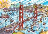 Puzzle „DoodleTown“: San Franciskas