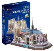 Puzzle Katedra Notre Dame. Puzzle 3D LED