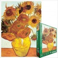 Puzzle Vincent van Gogh: Dvanajst sončnic