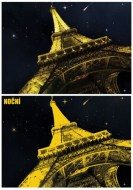 Puzzle A világító Eiffel torony - Alulnézetből - 